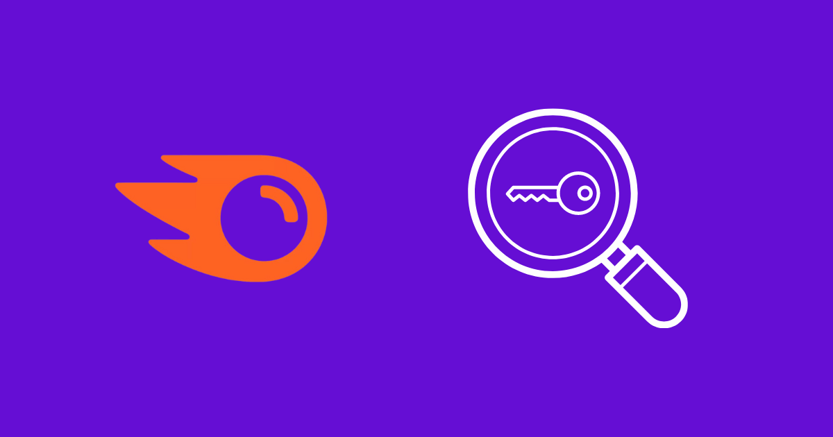 how to find keywords in semrush